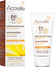 Kup Koloryzujący krem przeciwsłoneczny do twarzy SPF 50 - Acorelle Nature Sun Cream SPF50