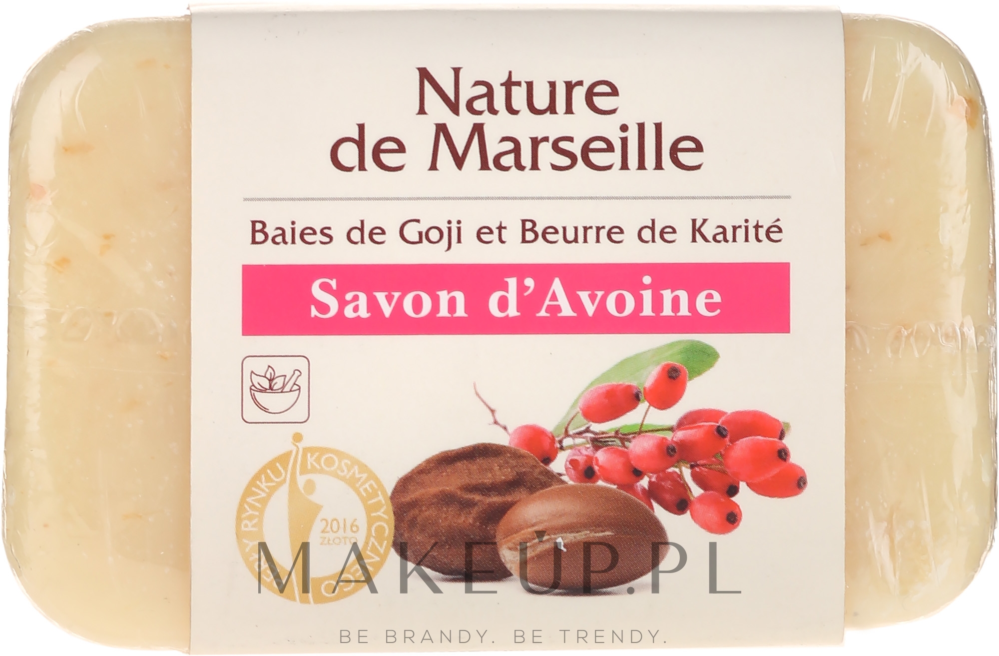 Mydło owsiane o zapachu jagód goji i masła shea - Nature de Marseille — Zdjęcie 100 g