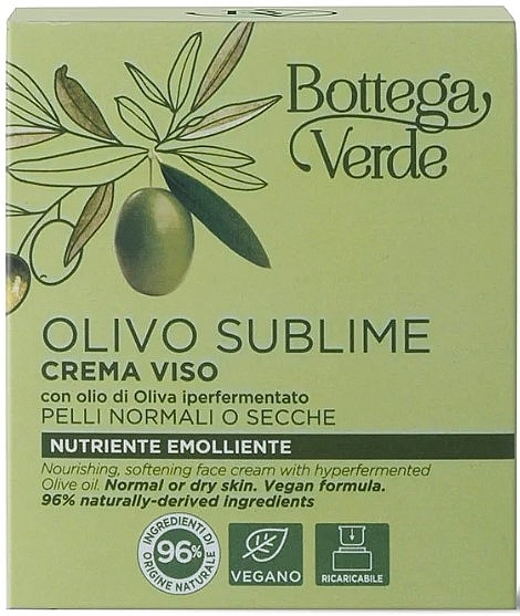 Krem do twarzy z oliwą z oliwek - Bottega Verde Olivo Sublime Cream — Zdjęcie N3