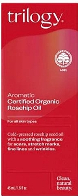 Aromatyczny olej z dzikiej róży - Trilogy Aromatic Rosehip Oil — Zdjęcie N1