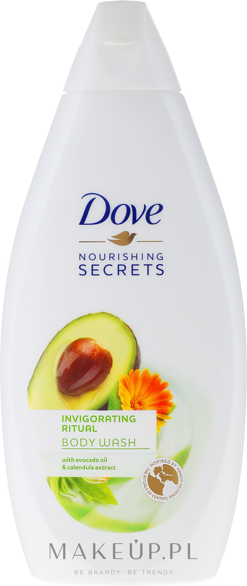 Żel pod prysznic Olej z awokado i ekstrakt z nagietka - Dove Nourishing Secrets Invigorating Shower Gel — Zdjęcie 500 ml