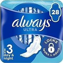 Podpaski higieniczne, rozmiar 3, 28 sztuk - Always Ultra Day&Night — Zdjęcie N1