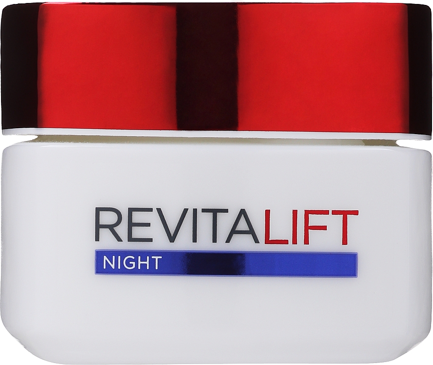 Silnie ujędrniający bogaty krem przeciwzmarszczkowy na noc - L'Oreal Paris Revitalift Night Cream — Zdjęcie N2