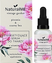 Energetyzujące serum do twarzy z witaminą C - NaturalME Vintage Garden Peony & Elderberry Energizing Face Serum With Vitamin C — Zdjęcie N2