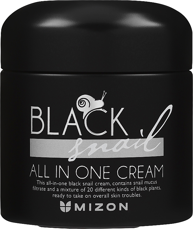 Krem z ekstraktem ze śluzu czarnych ślimaków - Mizon Black Snail All In One Cream