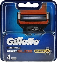 Wymienne wkłady do golenia, 4 szt. - Gillette Fusion5 ProGlide Power — Zdjęcie N1