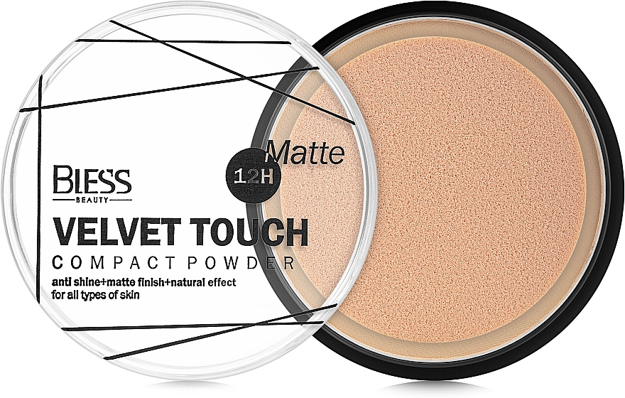 Puder w kompakcie do twarzy - Bless Beauty Velvet Touch Compact Powder — Zdjęcie N2