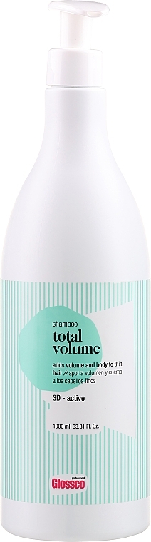 PRZECENA! Szampon zwiększający objętość włosów - Glossco Treatment Total Volume Shampoo * — Zdjęcie N3