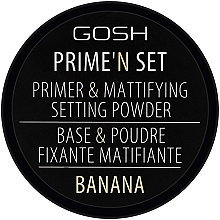 Matująco-utrwalająca baza i puder do twarzy - Gosh Copenhagen Primeʼn Set Primer & Mattifying Setting Powder — Zdjęcie N2