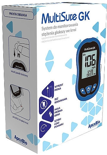 Glukometr - Diather Diagnostics & Therapy MultiSure GK — Zdjęcie N2