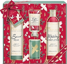 Zestaw - Baylis & Harding The Fuzzy Duck Winter Wonderland Luxury Candlelit Bathing Gift Set (b/bubbles/250ml + sh/cr/250ml + h/cr/30ml + candle/60g) — Zdjęcie N1