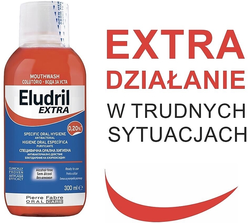 Antybakteryjny płyn do płukania jamy ustnej - Pierre Fabre Oral Care Eludril Extra Mouthwash — Zdjęcie N4