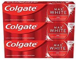 Kup Zestaw - Colgate Max White One (toothpaste/3x75ml)