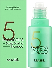 PRZECENA!  Szampon do głębokiego oczyszczenia skóry głowy - Masil 5 Probiotics Scalp Scaling Shampoo * — Zdjęcie N3