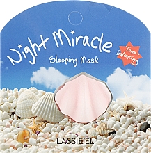 Nocna maseczka do twarzy z pudrem perłowym - Lassie'el Night Miracle Pearl Shell Mask — Zdjęcie N1