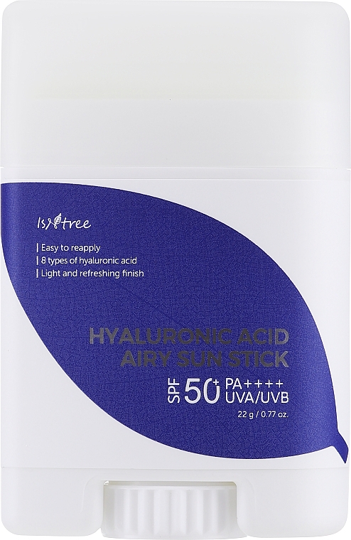 Sztyft przeciwsłoneczny do twarzy - Isntree Hyaluronic Acid Airy Sun Stick SPF 50
