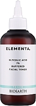 Kup Tonik do twarzy z kwasem glikolowym - Bioearth Elementa Glycolic Acid 7% Buffered Facial Toner