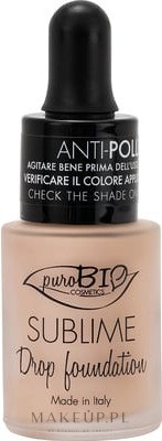 Podkład pielęgnacyjny w płynie SPF 10 - PuroBio Cosmetics Sublime Drop — Zdjęcie 00