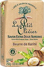 Delikatne mydło kosmetyczne Masło shea - Le Petit Olivier Vegetal Oils Soap — Zdjęcie N2
