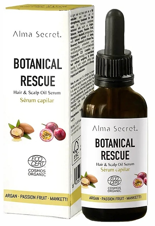 Odbudowujące serum do włosów - Alma Secret Botanical Rescue Hair & Scalp Serum — Zdjęcie N1