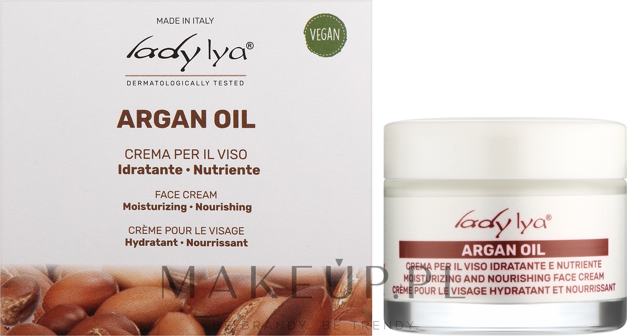 Krem do twarzy Odżywczy z olejkiem arganowym - Lady Lya Face Cream — Zdjęcie 50 ml