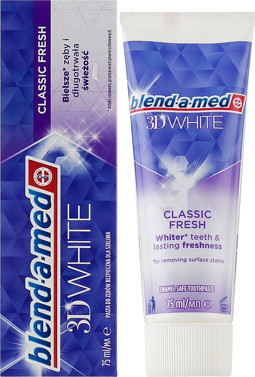 Wybielająca pasta do zębów z efektem 3D - Blend-a-med 3D White Toothpaste — Zdjęcie N2