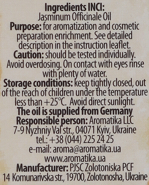 Olejek eteryczny Jaśmin - Aromatika — Zdjęcie N5