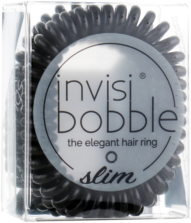 Gumka do włosów - Invisibobble Slim True Black Hair Ring — Zdjęcie N2