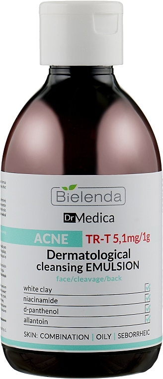 Dermatologiczna emulsja oczyszczająca - Bielenda Dr Medica Acne Dermatological Cleansing Emulsion — Zdjęcie N3