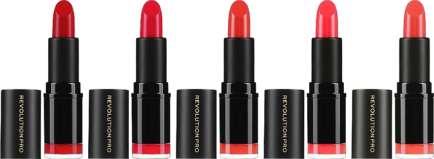Zestaw 5 szminek do ust - Revolution Pro 5 Lipstick Collection Matte Reds — Zdjęcie N2