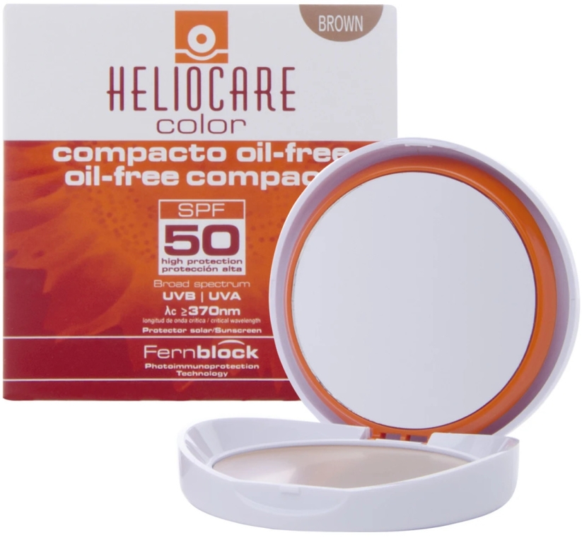 Kompaktowy krem-podkład w płynie do skóry tłustej i mieszanej - Cantabria Labs Heliocare Color Compact Oil-Free Spf 50