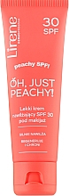 Lekki krem nawilżający pod makijaż Oh, Just Peachy! SPF 30 - Lirene Light Spf 30 Moisturizing Cream Under Make-Up — Zdjęcie N1