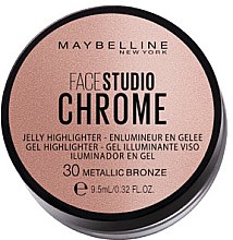 Kup Podwójny rozświetlacz do policzków - Maybelline New York Face Studio Chrome Jelly Highlighter