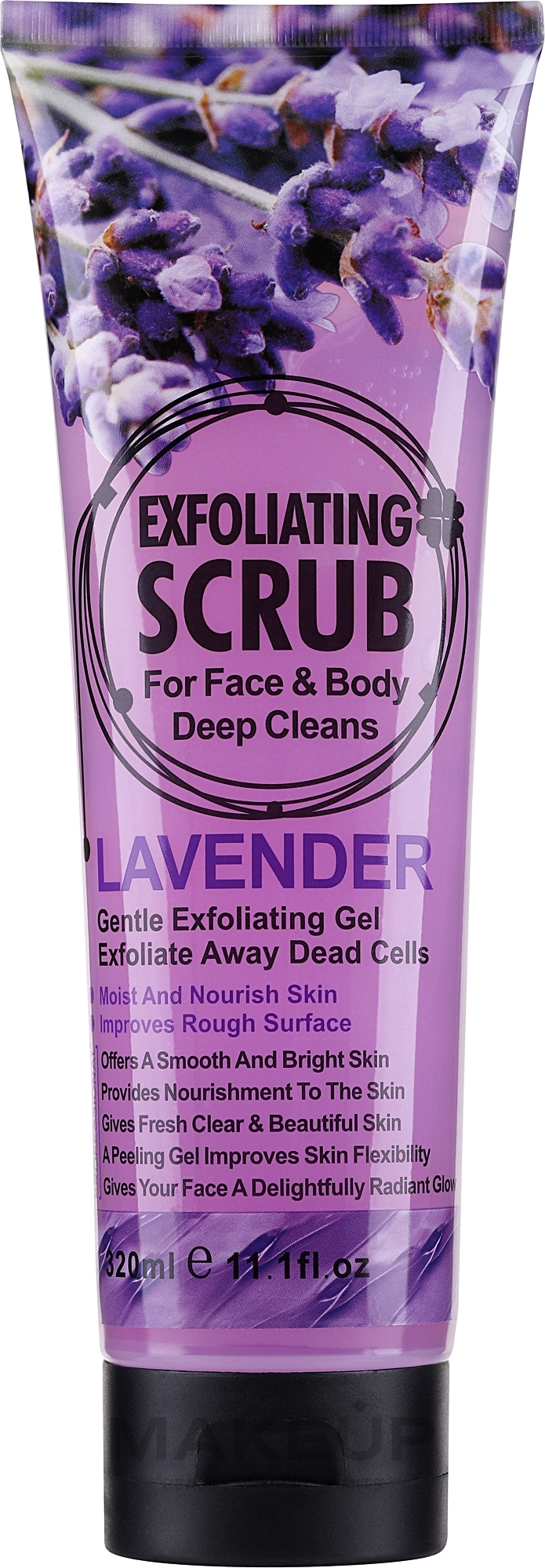 Peeling do twarzy i ciała Lawenda - Wokali Exfoliating Scrub Lavender — Zdjęcie 320 ml