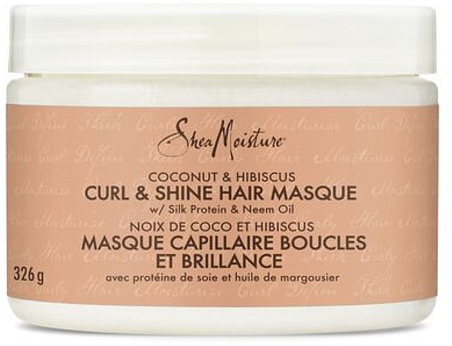 Maska do włosów - Shea Moisture Coco & Hibiscus Curl & Shine Masque — Zdjęcie N1