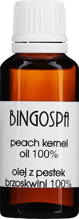 Olej z pestek brzoskwini 100% - BingoSpa Peach Kernel Oil — Zdjęcie N1