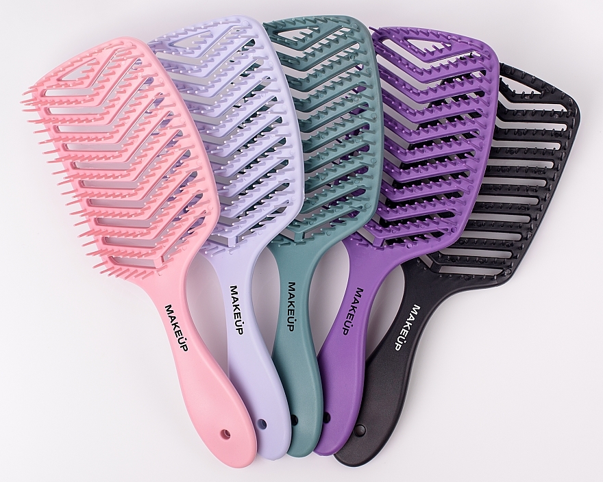 Szczotka do włosów, różowa - MAKEUP Massage Air Hair Brush Pink — Zdjęcie N4
