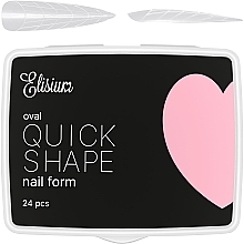 Mini-owalna forma do paznokci - Elisium Quick Shape Nail Form Mini Oval — Zdjęcie N2