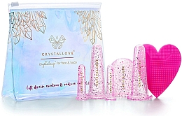 Kup Silikonowe bańki do masażu twarzy i ciała - Crystallove Crystalcup For Face & Body Rose Set