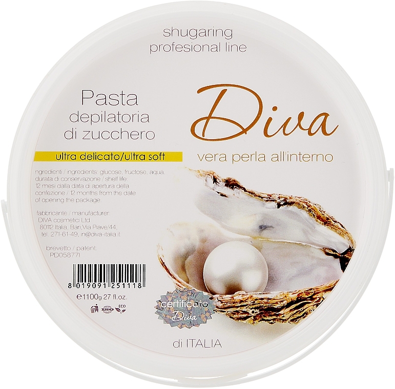 Ultra miękka pasta cukrowa - Diva Cosmetici Sugaring Professional Line Ultra Soft