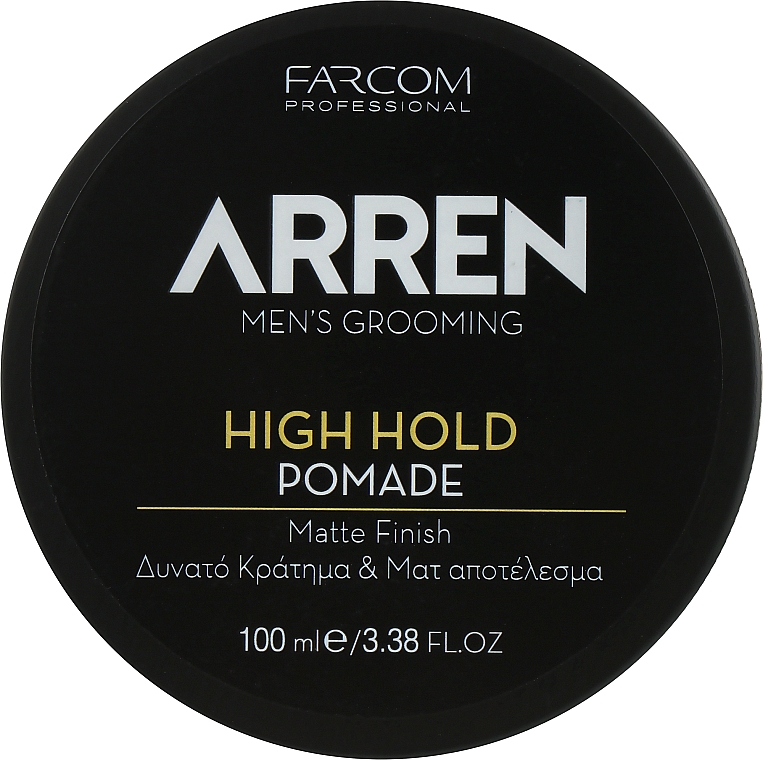 Pomada do stylizacji włosów mocna, matowa	 - Arren Men's Grooming Pomade High Hold — Zdjęcie N1