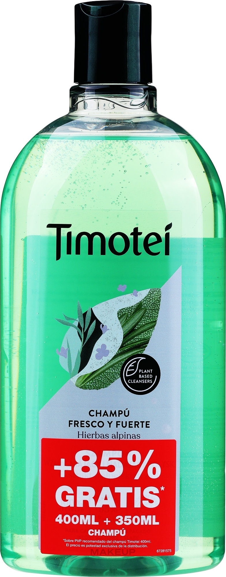 Szampon wzmacniający - Timotei Fresh And Strong Fortifying Shampoo — Zdjęcie 750 ml