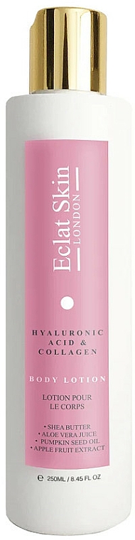 Balsam do ciała z kwasem hialuronowym i kolagenem - Eclat Skin London Hyaluronic Acid & Collagen Body Lotion — Zdjęcie N1