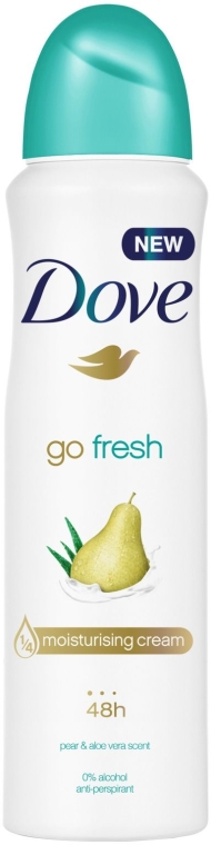 Antyperspirant w sprayu Gruszka i aloes - Dove Go Fresh Pear & Aloe Vera Antiperspirant — Zdjęcie N1
