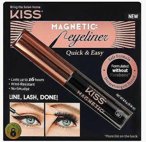 Magnetyczna eyeliner do sztucznych rzęs - Kiss Magnetic Eyeliner — Zdjęcie N1