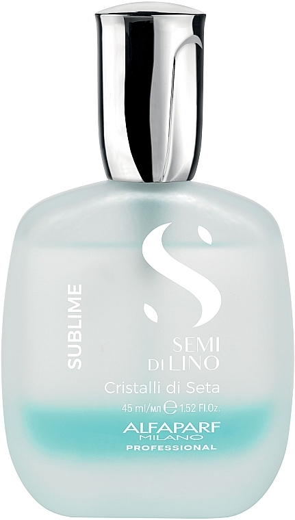 Dwufazowe serum wygładzające do włosów - Alfaparf Semi Di Lino Sublime Cristalli di Seta