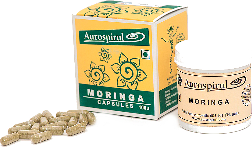 Moringa w kapsułkach - Moma Aurospirul Moringa — Zdjęcie N1