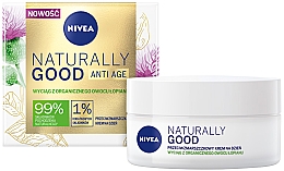 Kup Przeciwzmarszczkowy krem na dzień z Organicznym Owocem Łopianu - NIVEA Naturally Good Anti Age Day Cream Organic Burdock Extract