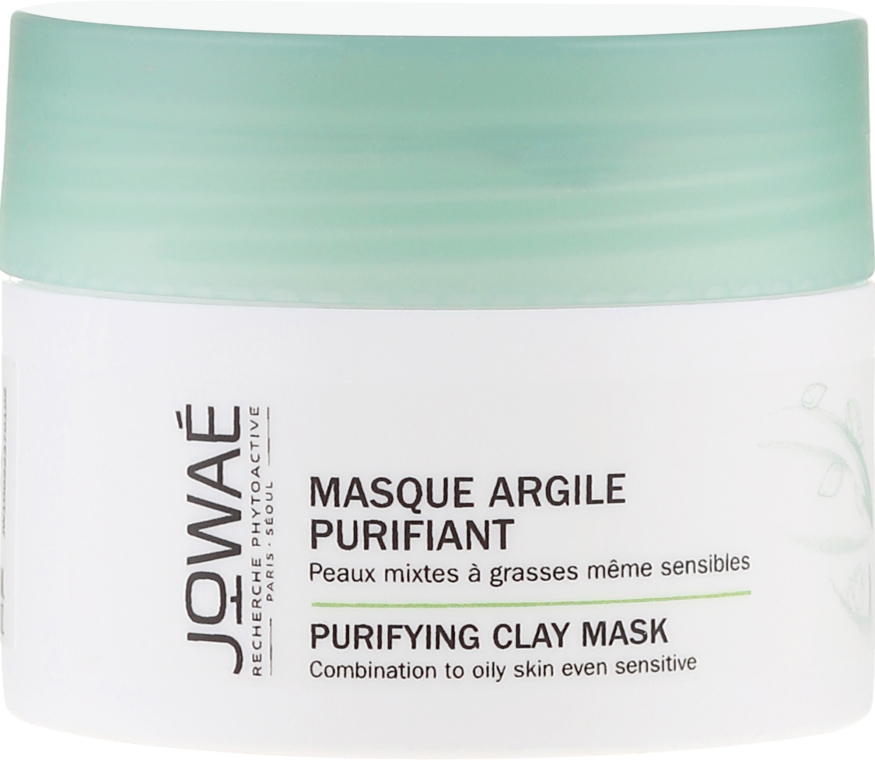 Oczyszczająca maska glinkowa do twarzy z antyoksydantami i lotosem orzechodajnym - Jowaé Masque Argile Purifiant Purifying Clay Mask