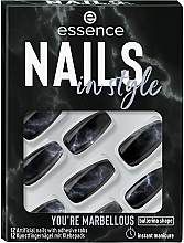 Samoprzylepne sztuczne paznokcie - Essence Nails In Style Youre Marbellous — Zdjęcie N1